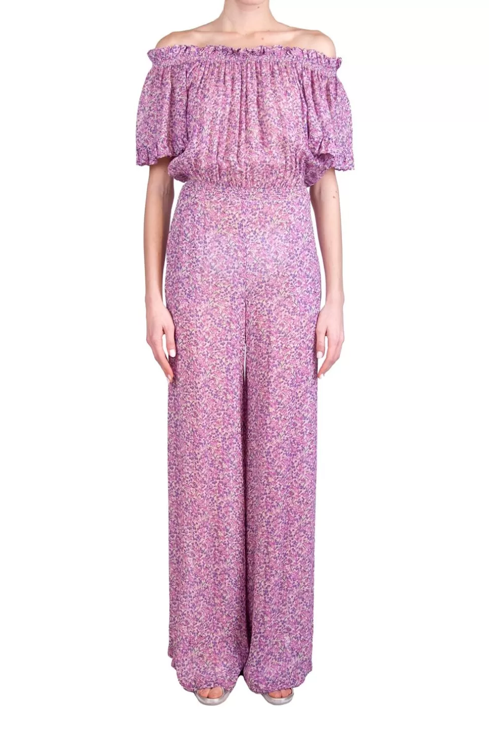 Dresses | Luisa Beccaria Floral-Printed Georgette Jumpsuit