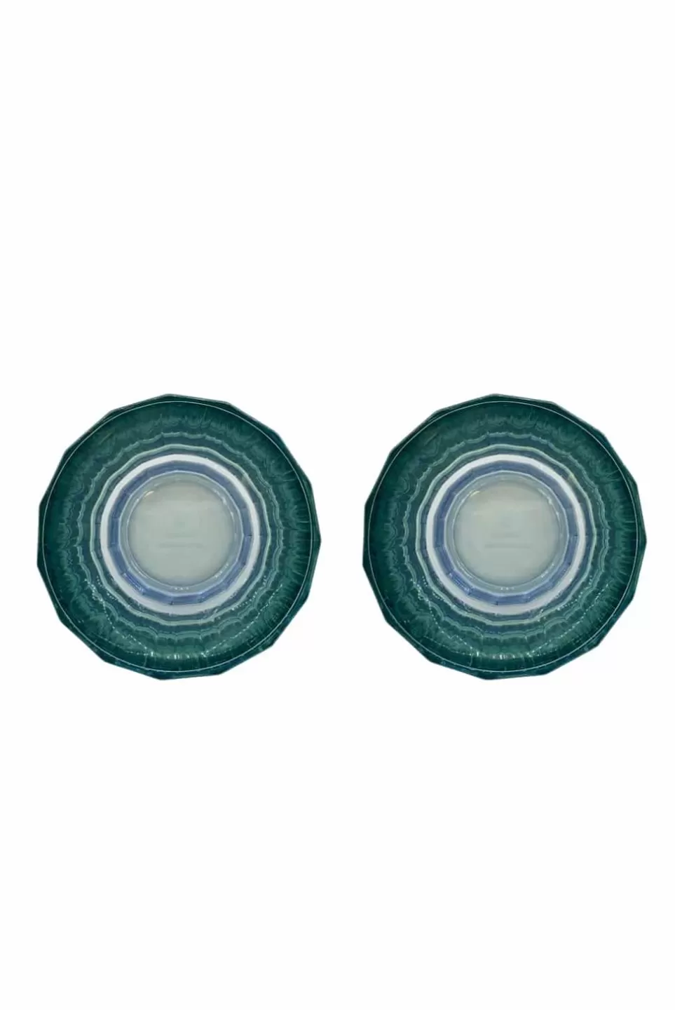 Tumblers | Luisa Beccaria Shade Blue To Green Set Of Two Small Duccio Tumbler With Base