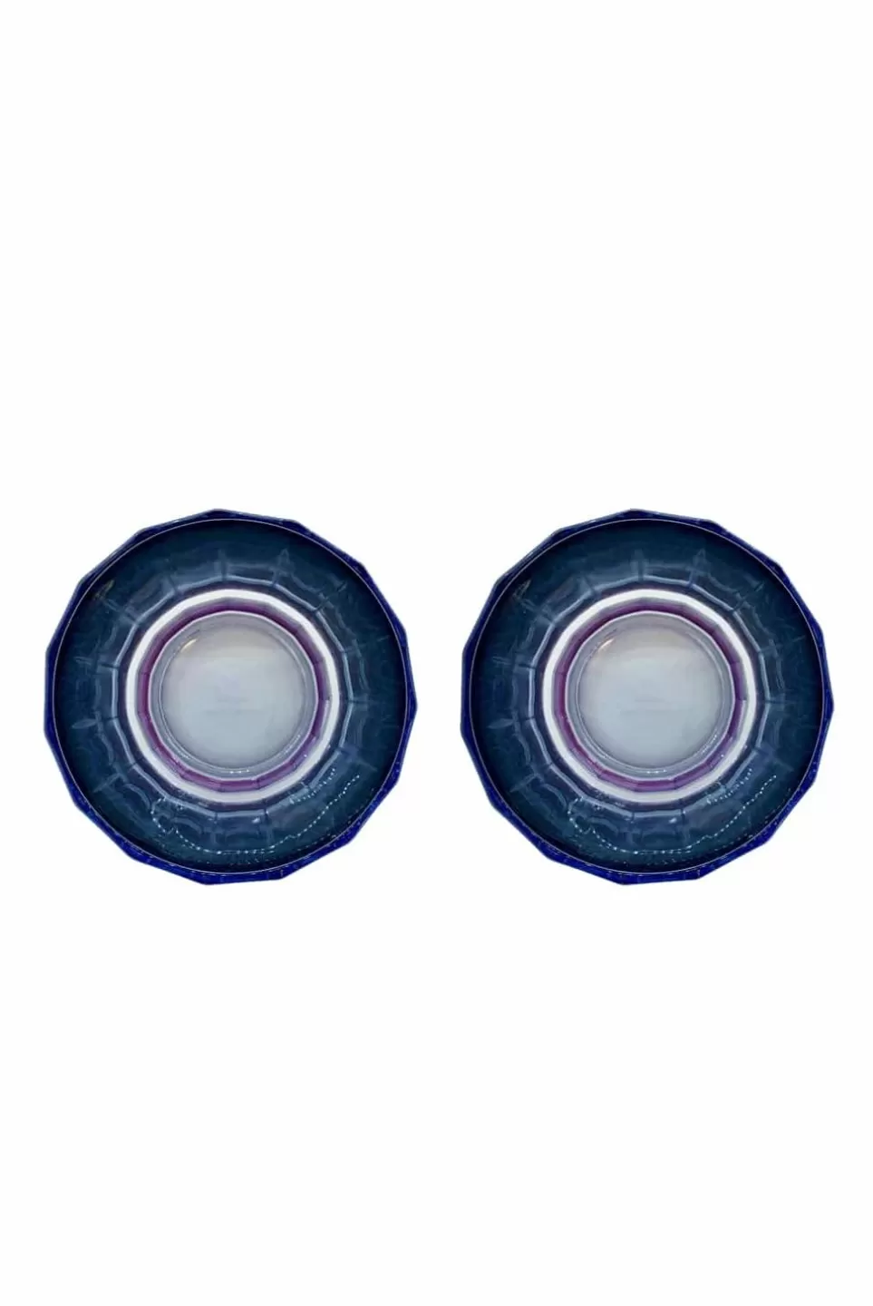 Tumblers | Luisa Beccaria Shade Purple To Blue Set Of Two Small Duccio Tumbler With Base