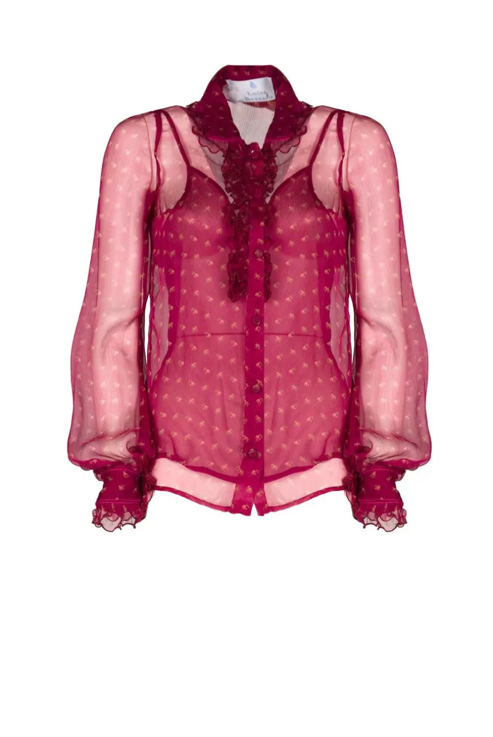 Tops & Blouses | Luisa Beccaria Vintage Buds Chiffon Crepone Shirt