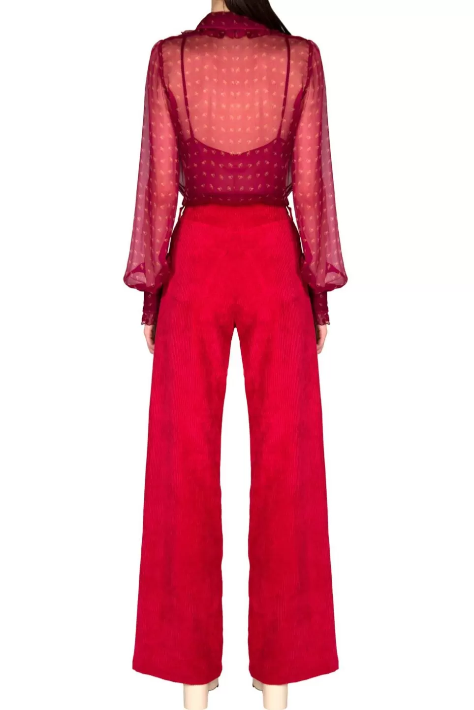 Tops & Blouses | Luisa Beccaria Vintage Buds Chiffon Crepone Shirt