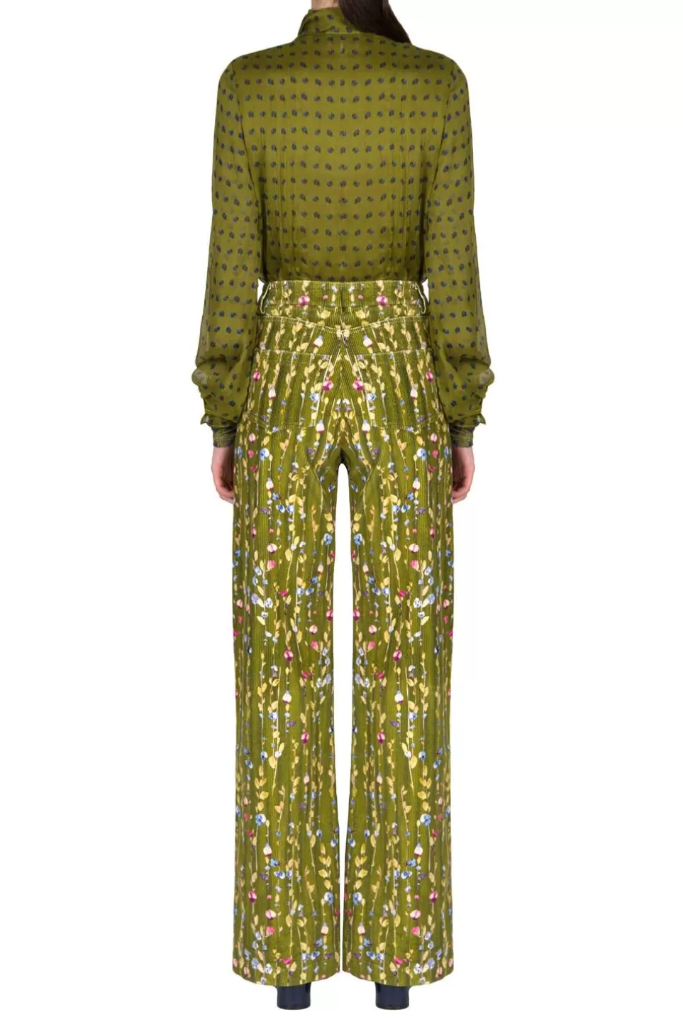 Tops & Blouses | Luisa Beccaria Vintage Buds Chiffon Creponne Shirt With Bow Detail