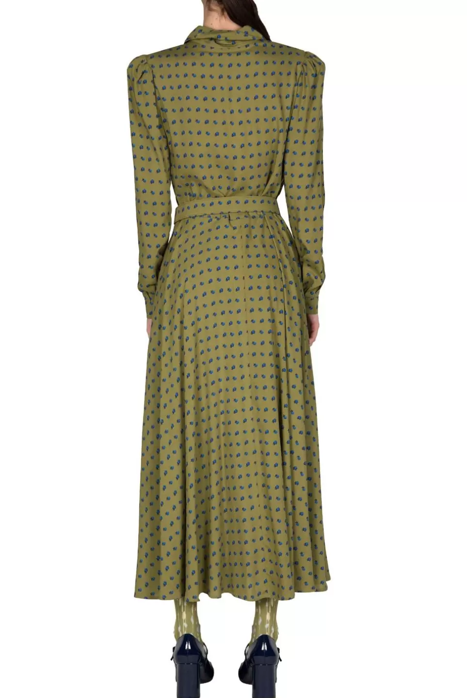 Dresses | Luisa Beccaria Vintage Buds Printed Chemisier Dress