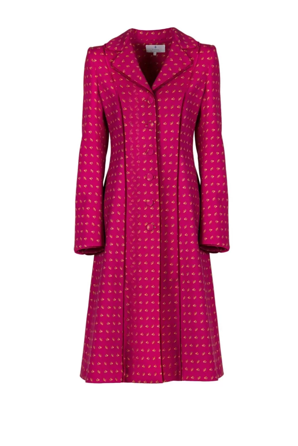 Jackets & Coats | Luisa Beccaria Vintage Buds Printed Long Wool Coat