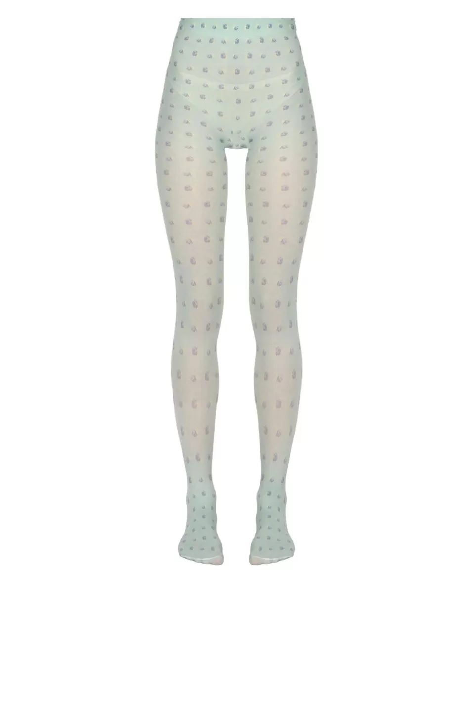Tights | Luisa Beccaria Vintage Buds Tights Sage